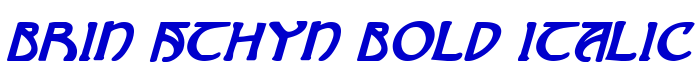 Brin Athyn Bold Italic लिपि